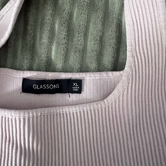 Pink Ribbed Crop Top - Picture 3 of 4